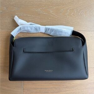 Mina Baie Black Leather Stroller Caddy